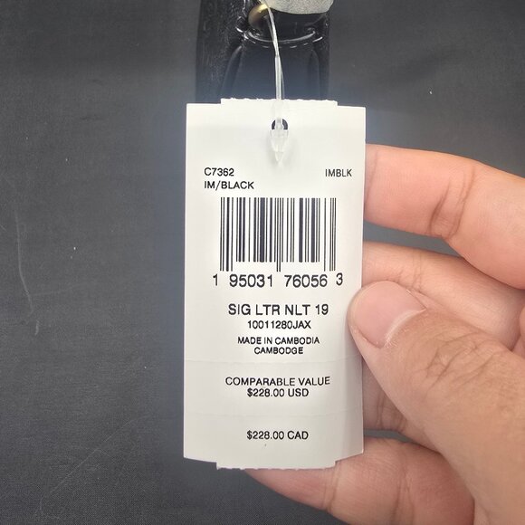 Coach Nolita 19 in Signature Embossed Leather C7362 Black - Picture 9 of 10